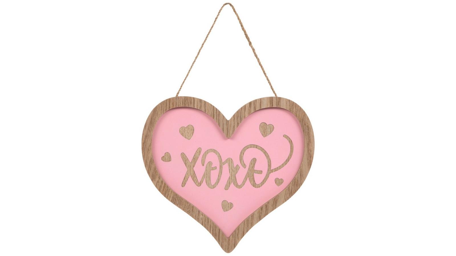 XOXO Pink Heart Wood Wall Decor | Hobby Lobby | 306278576