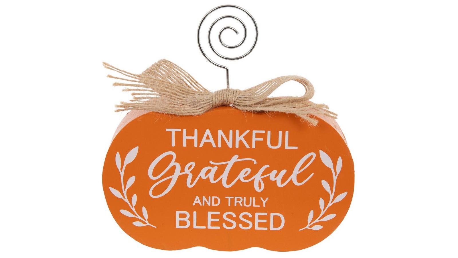 Truly Blessed Pumpkin Wood Photo Holder | Hobby Lobby | 306322234