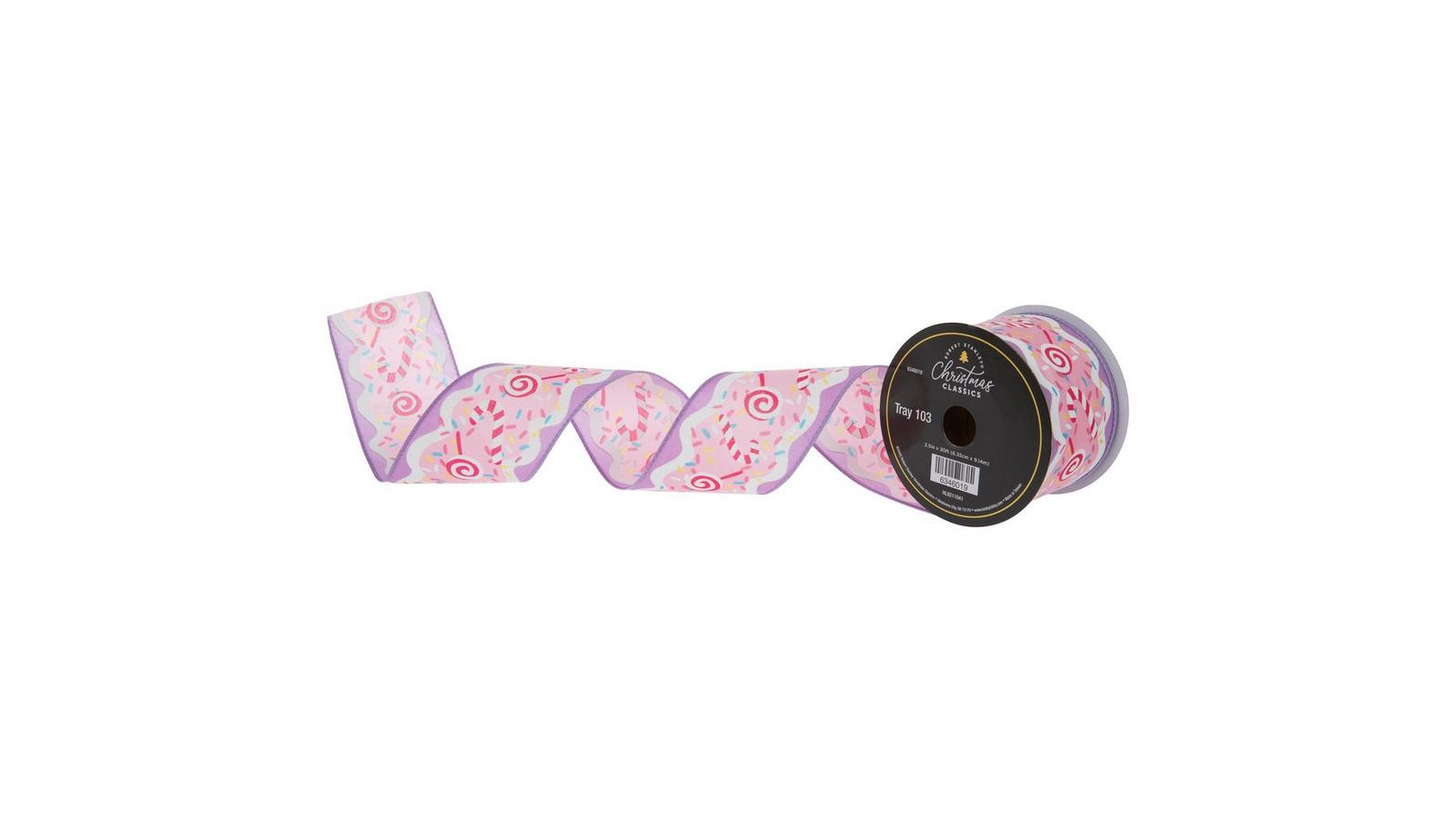 Candy Canes & Lollipops Wired Edge Ribbon | Hobby Lobby | 306346019