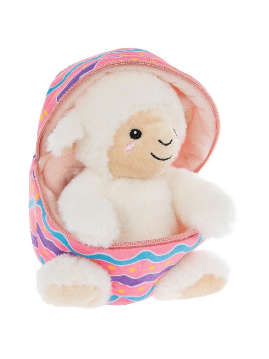 White Lamb Zip Egg Plush | Hobby Lobby | 306362412