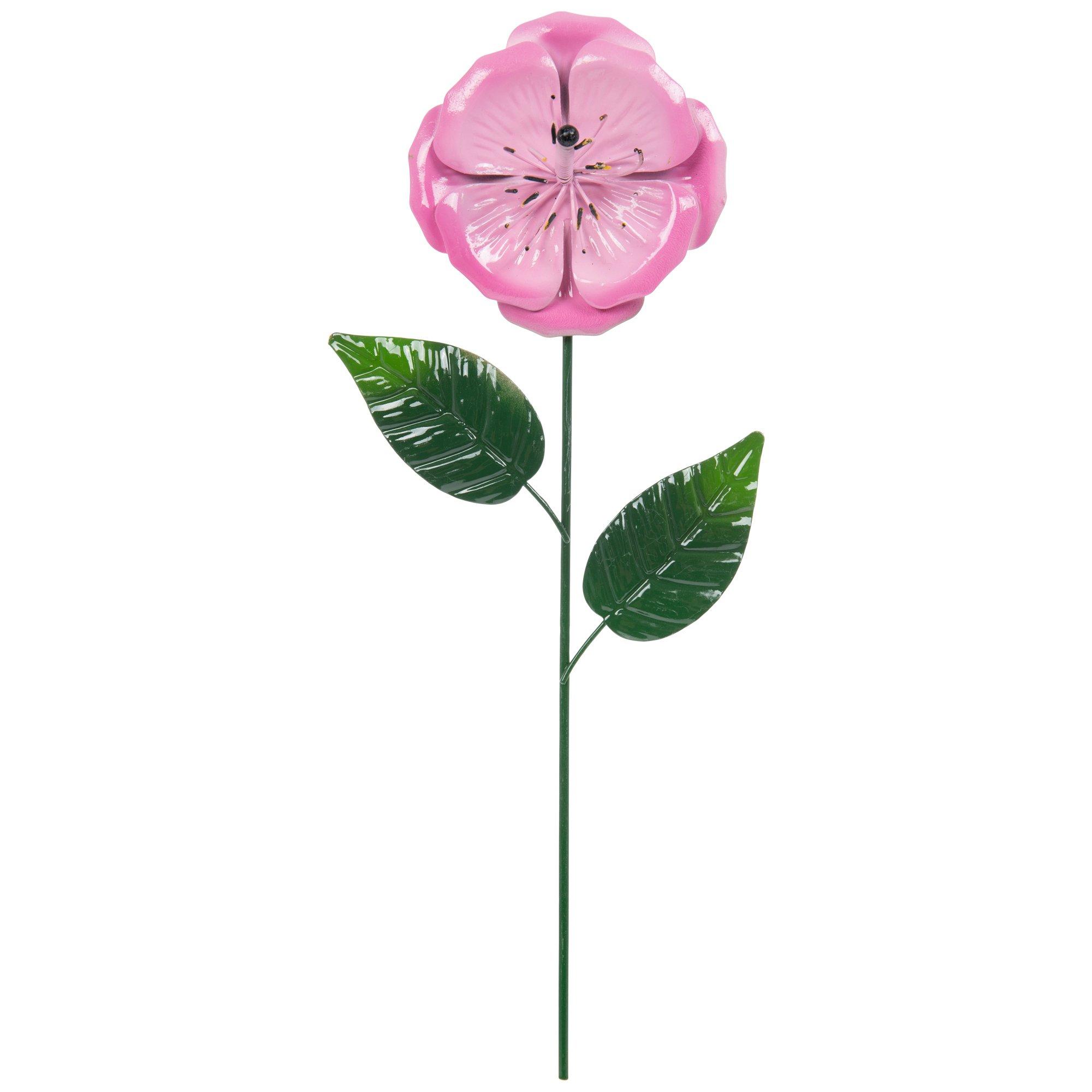 Dark Pink Flower Metal Garden Stake | Hobby Lobby | 406394720