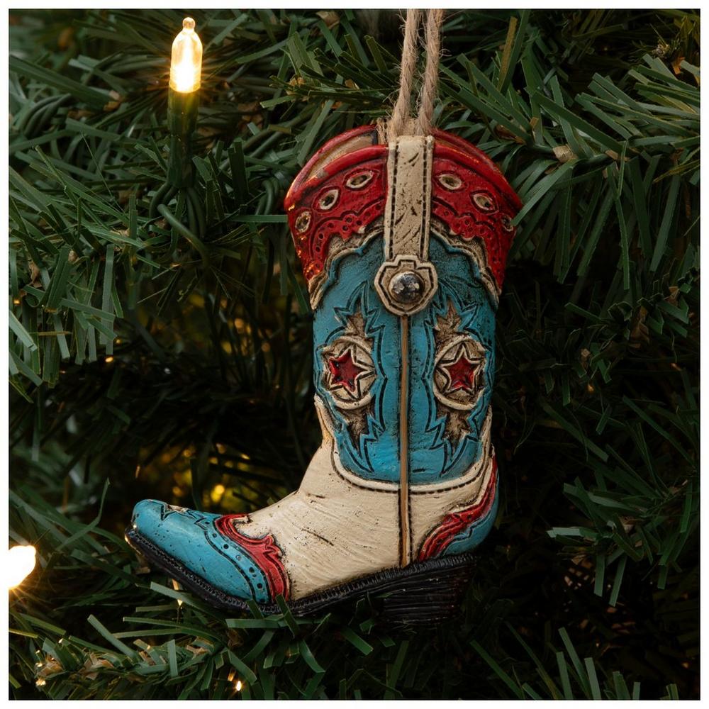 Turquoise Toe Cowboy Boot Ornament | Hobby Lobby | 306418594