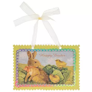 Happy Easter Rabbit Ornament