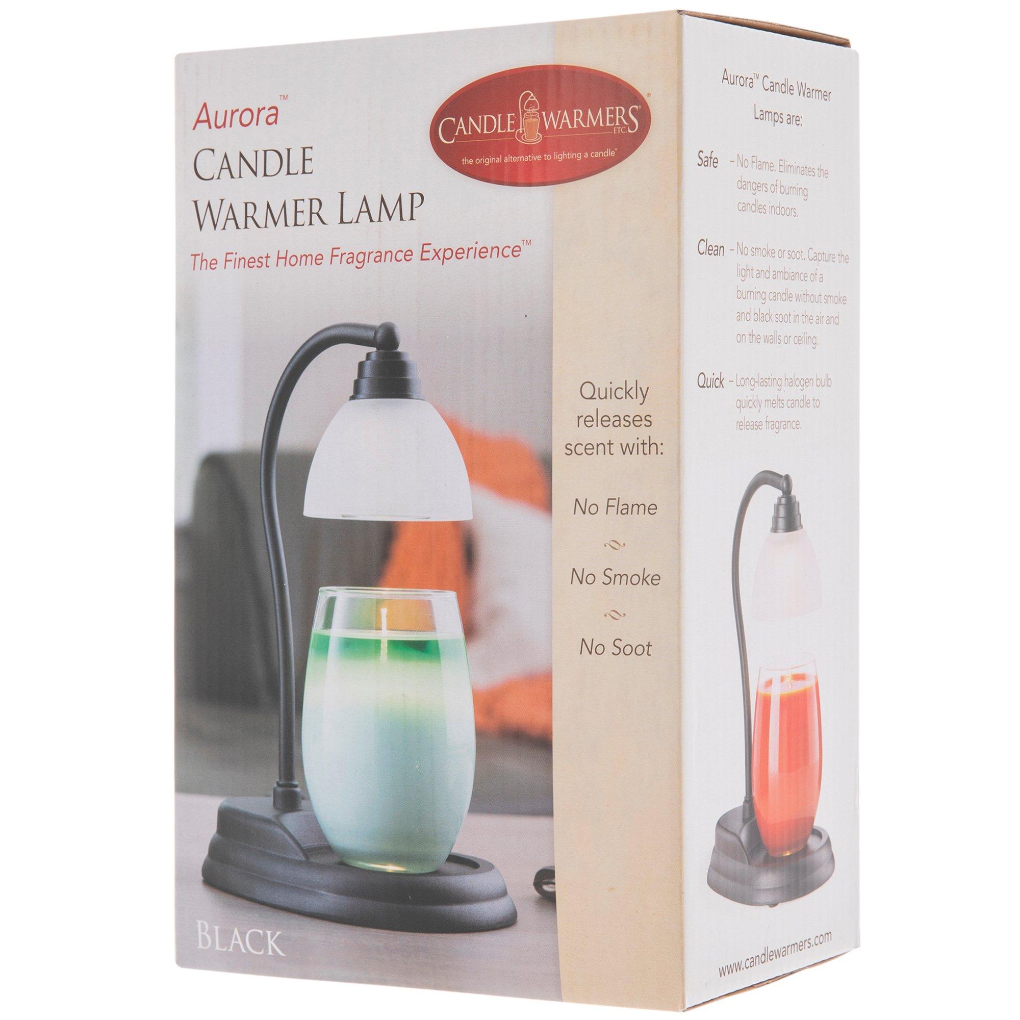Candle Warmers Black Aurora Candle Warmer Lamp - 9896897