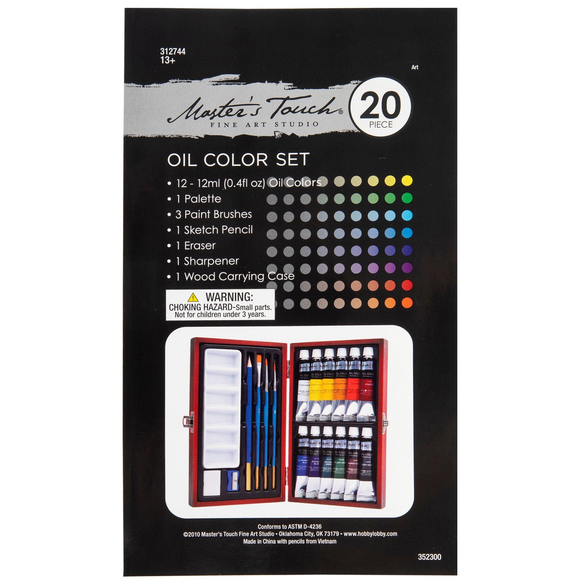 13-Piece Oil Painting Set with Mini Table Easel, 13 Piece Oil Set - Kroger