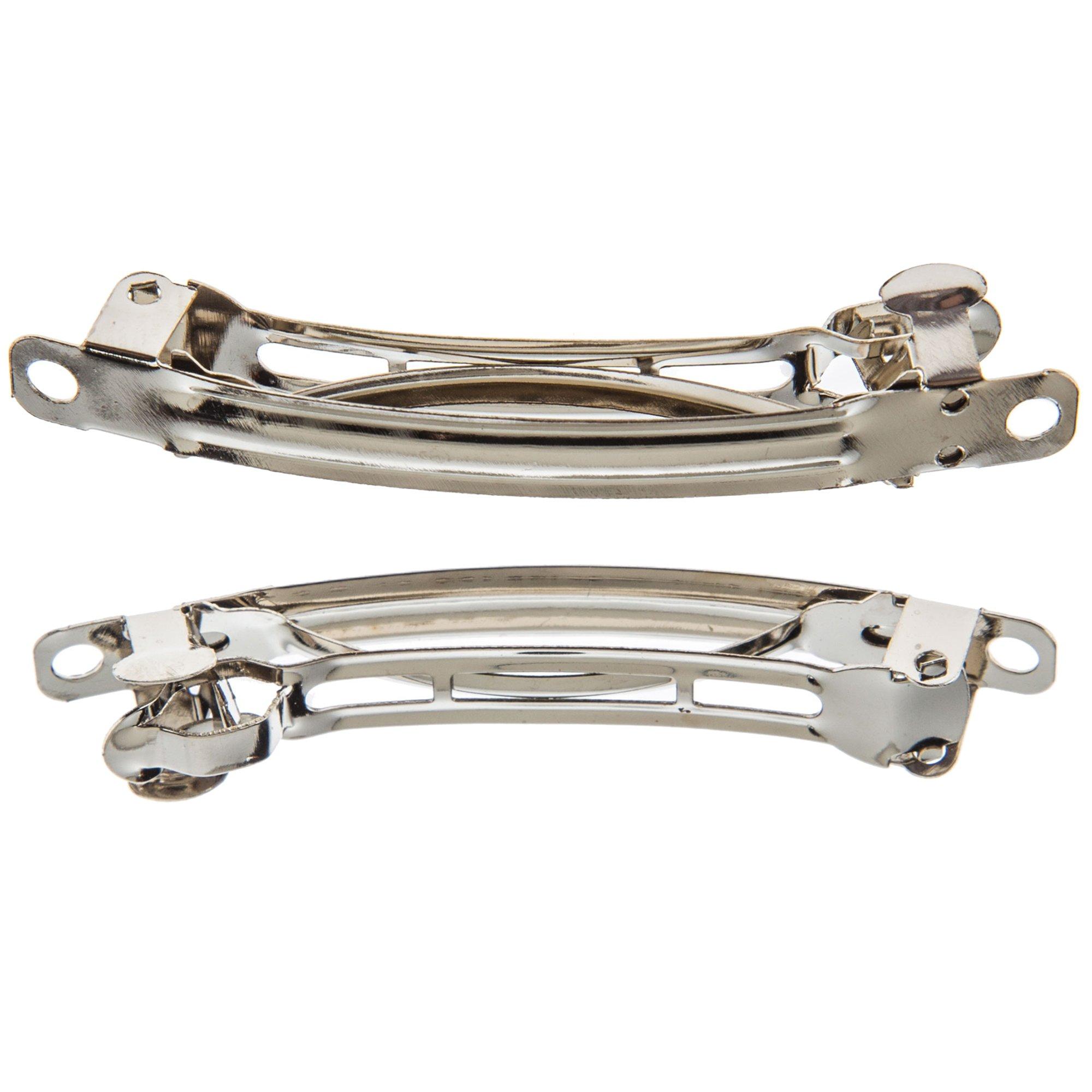 Silver Barrettes 57mm Hobby Lobby 312769