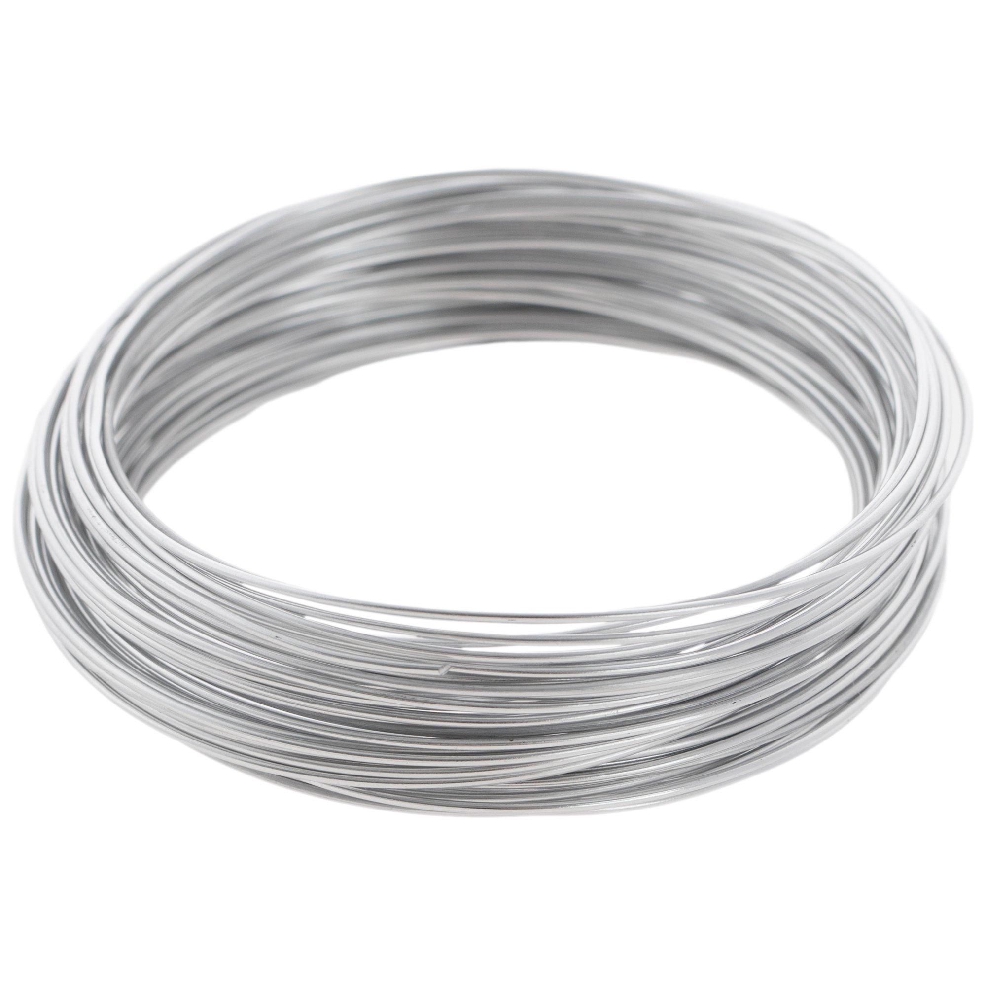 Aluminum Floral Wire, 18 Gauge, White, 18-Inch, 12-Count 