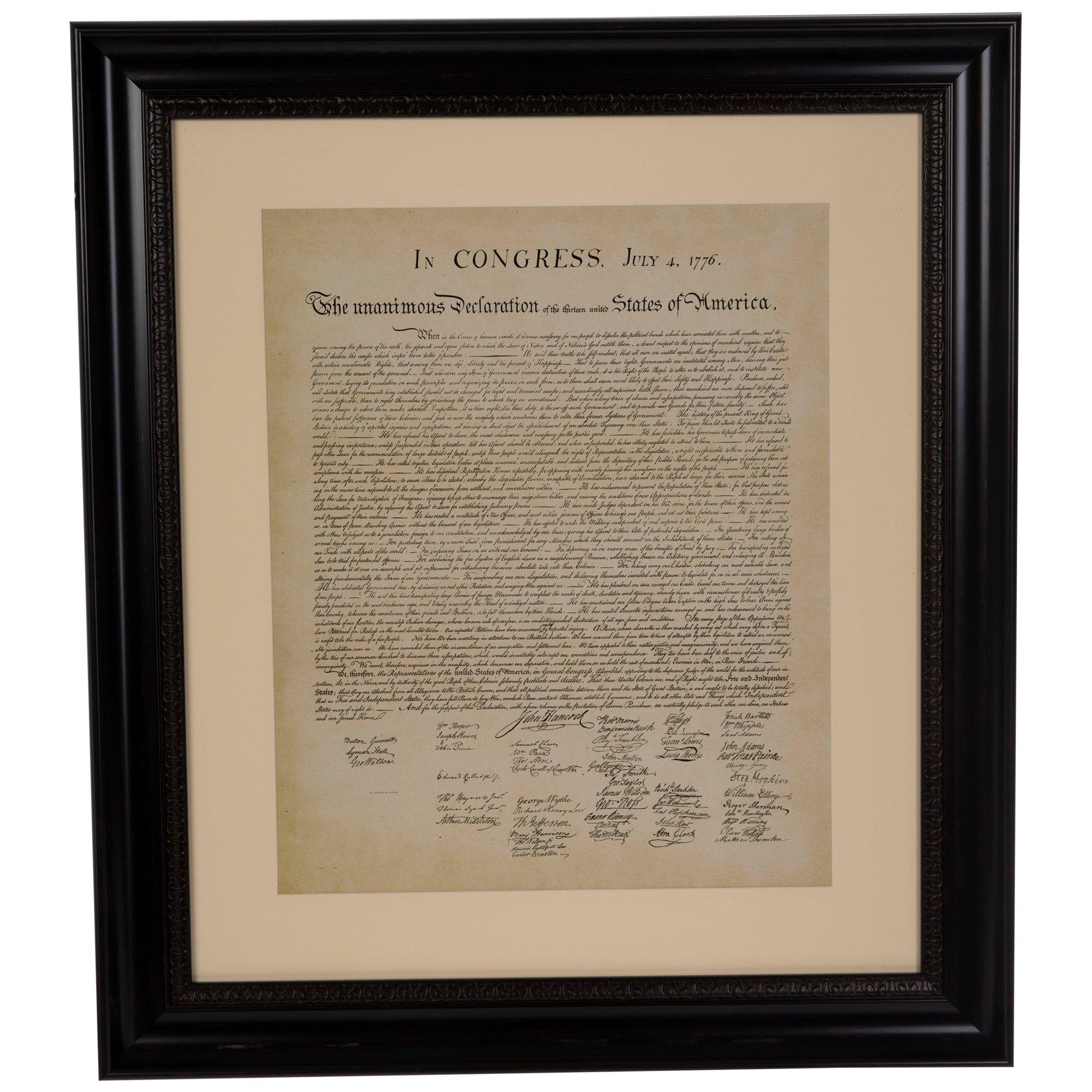 declaration of independence wall hangar