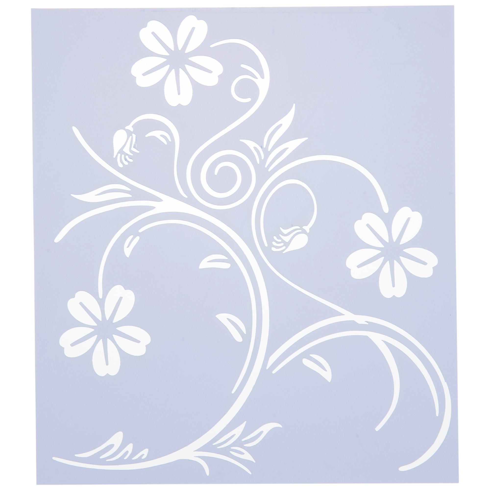 Vines & Flowers Stencil