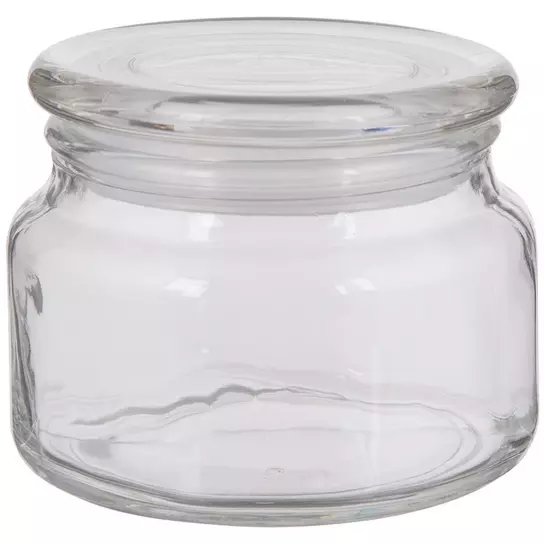 Clear Glass Jars Food Storage Wooden Lid Personalized Gift for Her