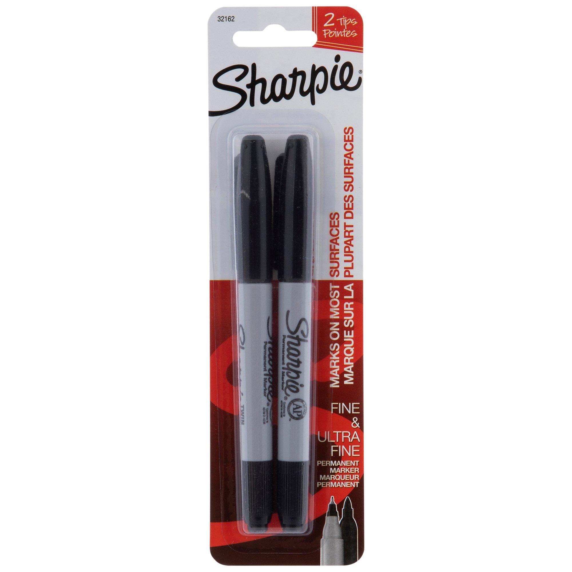 Black Chisel Point Sharpie Markers - 2 Piece Set, Hobby Lobby