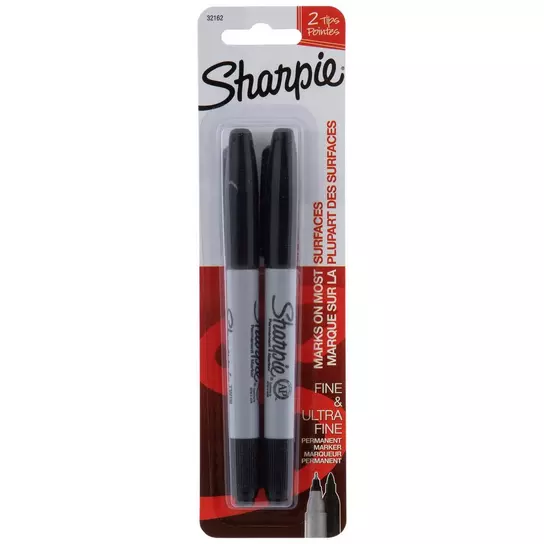 Sharpie® Twin-Tip Permanent Marker, Fine/Ultra Fine Poin