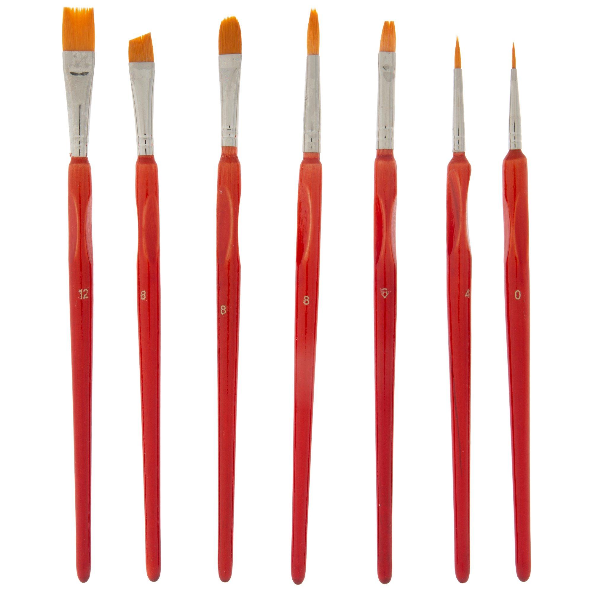 Miniature Paint Brushes Small Detail Paint Brush Set 7 Pcs Model