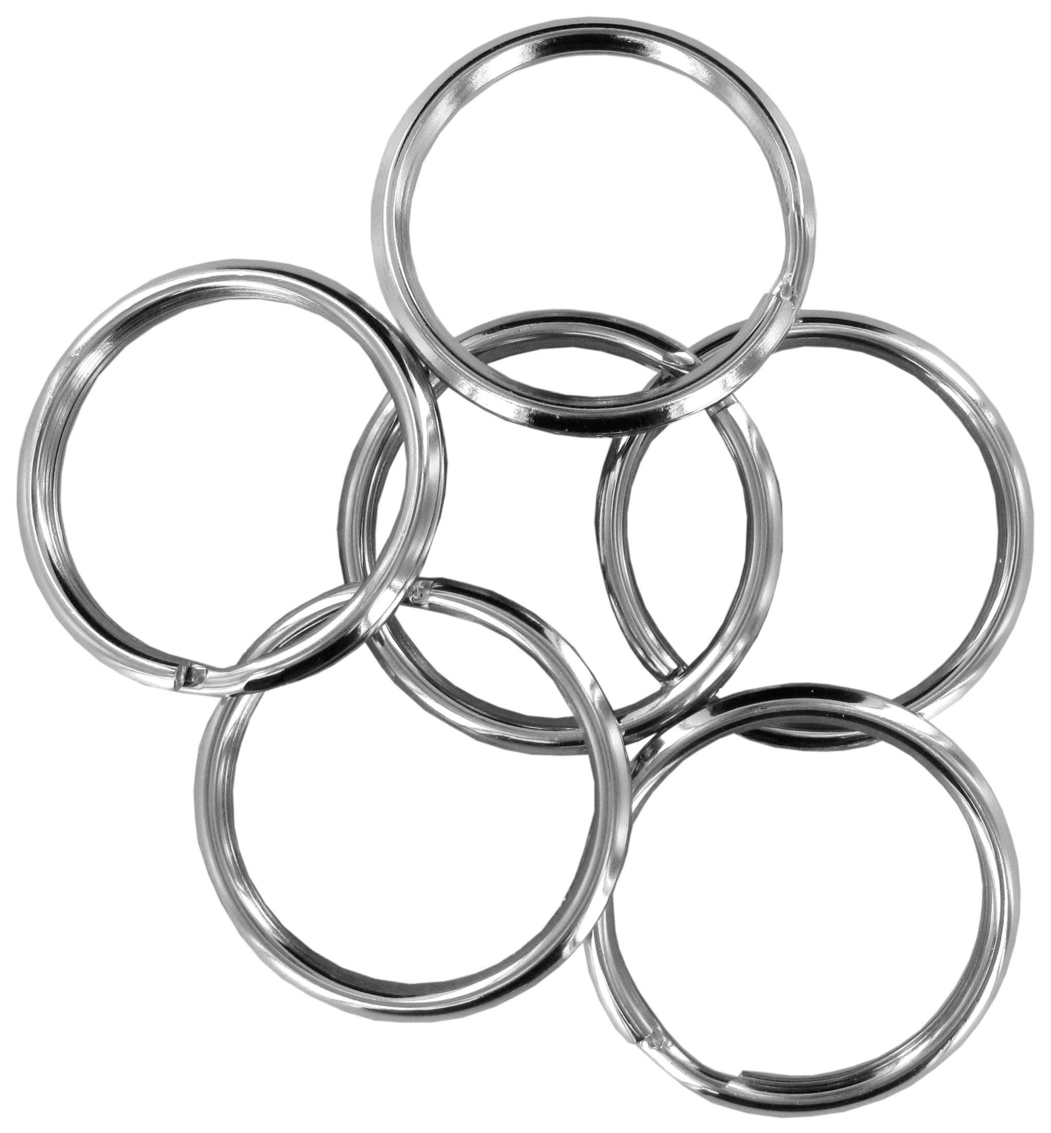 Split Keychain Ring, Round Flat Key Holder for Home Key Organization -  Silver Tone - Yahoo Shopping