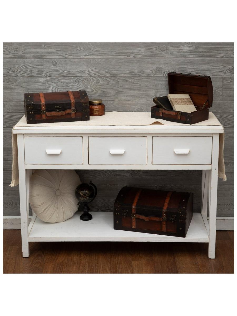 Brown Wood Dome Shaped Trunk Box Set | Hobby Lobby | 331967