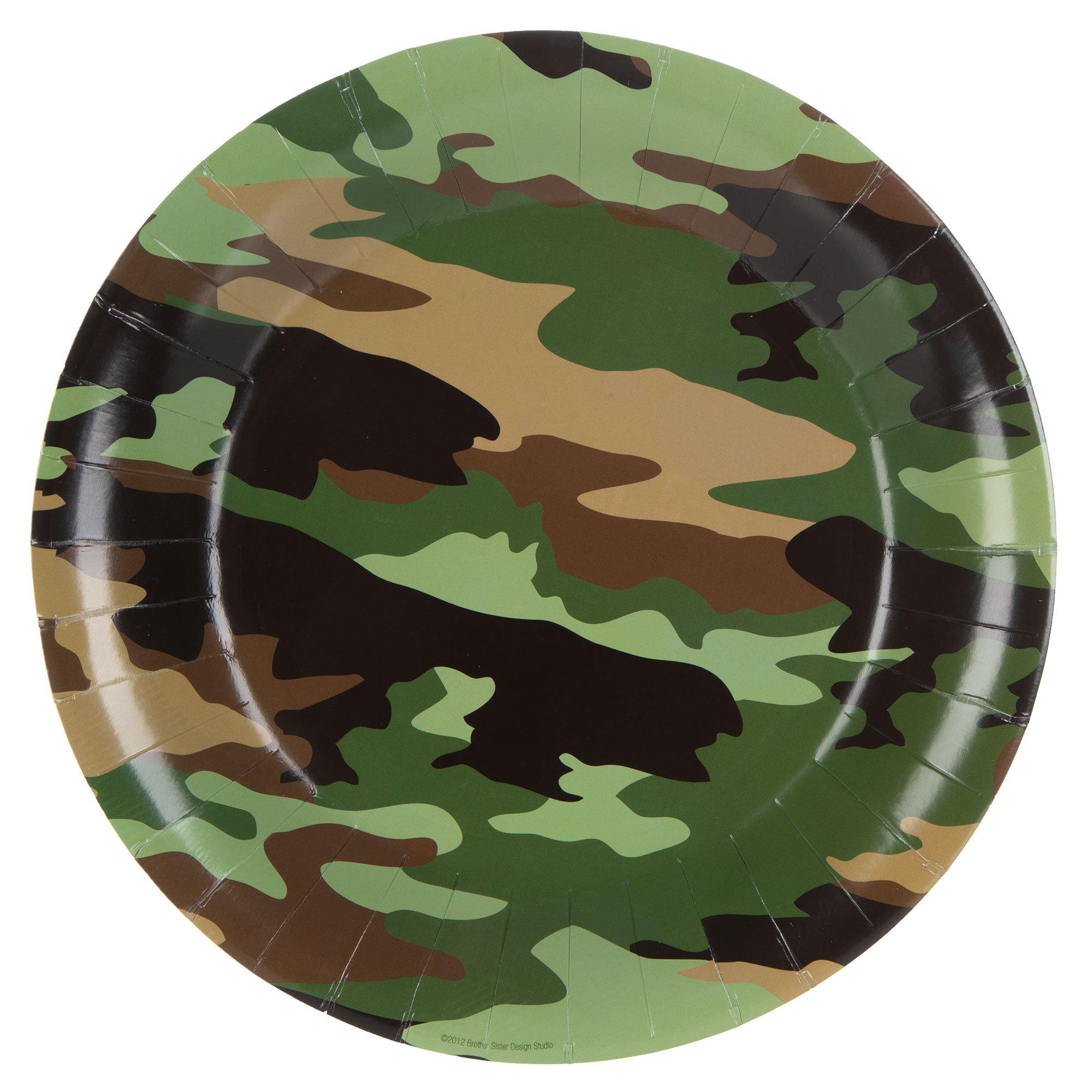 Camouflage on sale paper plates