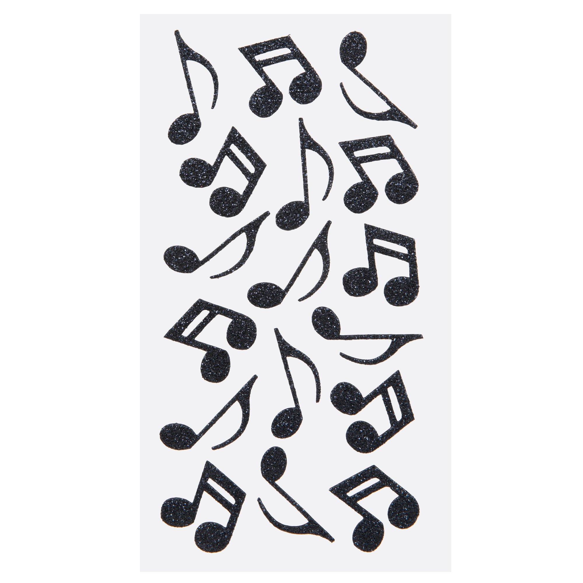 Glitter Music Notes Stickers Hobby Lobby 334714