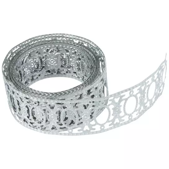 Zinc Plated Metal Ribbon With Open Ovals - 2