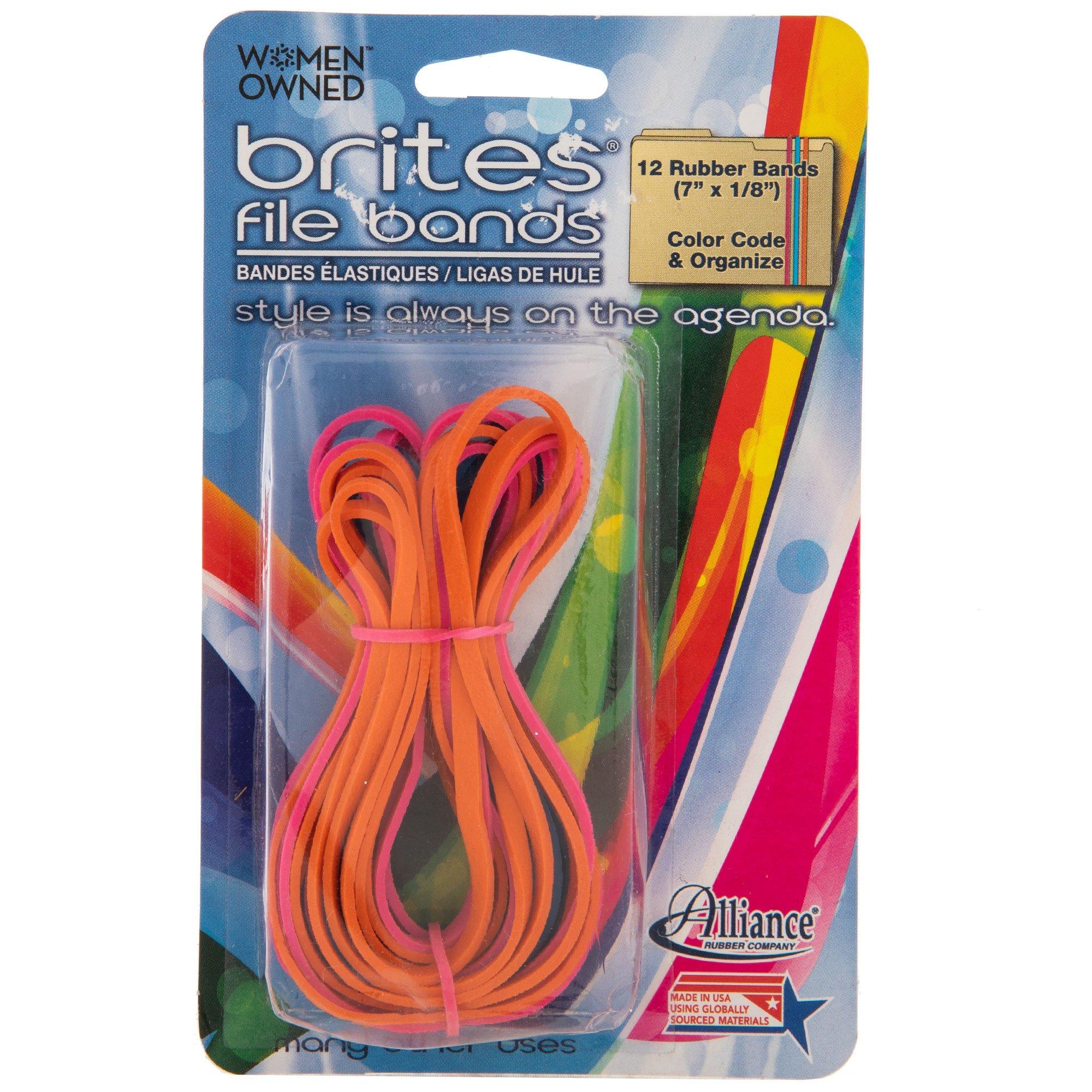 Alliance Big Bands Red Rubber Bands 1/8 x 7 12/Pack