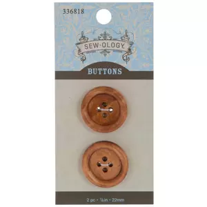 Round Tire Wood Buttons