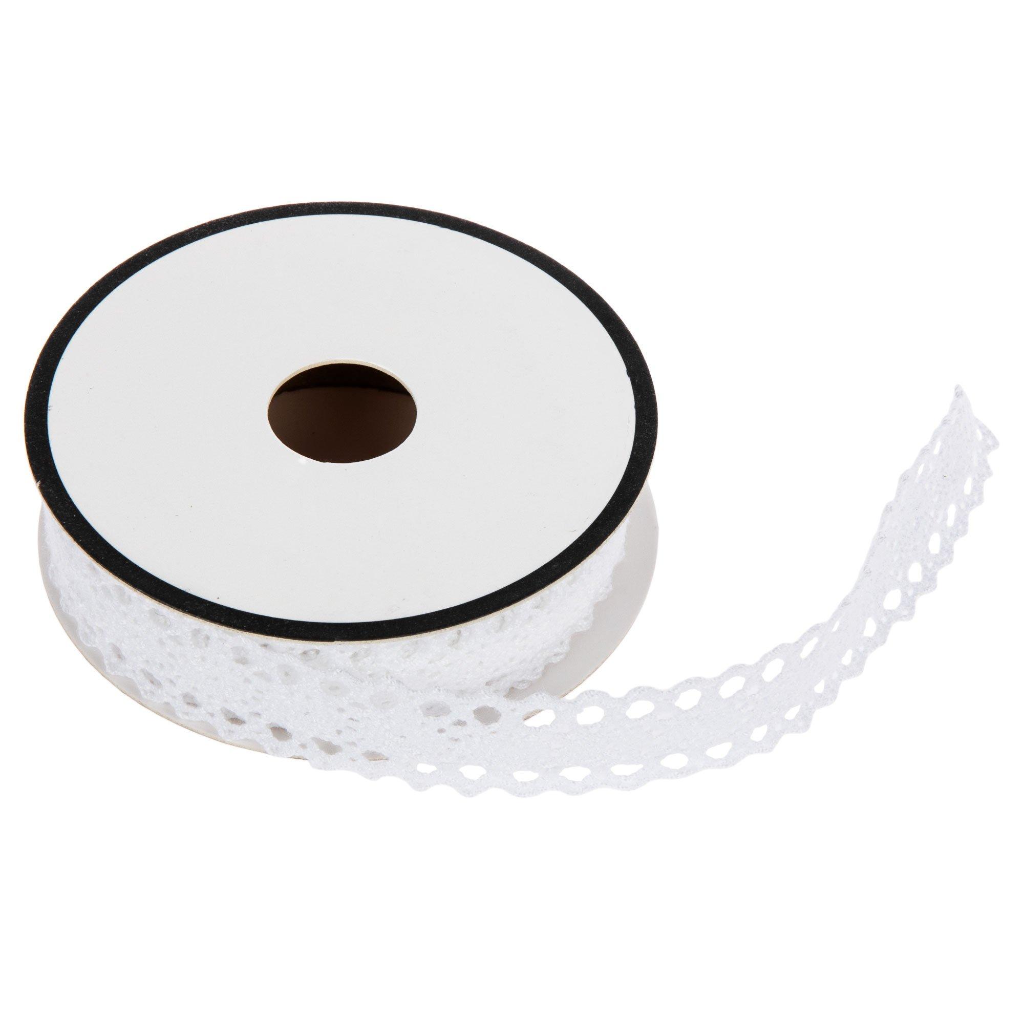 White Scalloped Lace Trim - 3/4