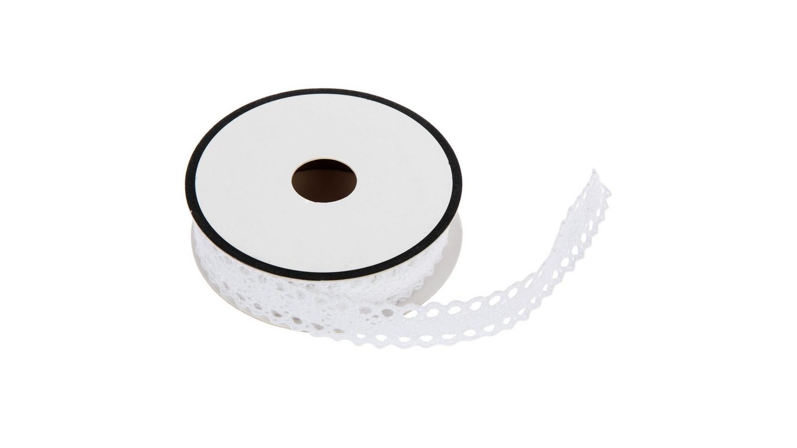 White Scalloped Lace Trim - 3/4