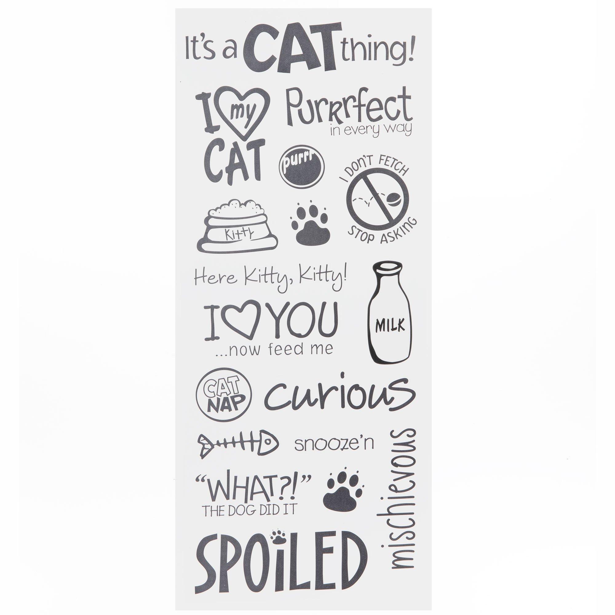 Cat Saying Stickers Hobby Lobby 341172
