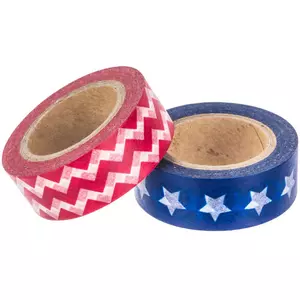Red,Blue, Beige and Green Stripes - Skinny Washi tape – Planything