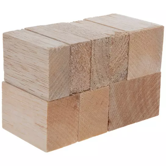 Generic 2X 3/5 Piece Balsa Wood Blocks DIY Modelling