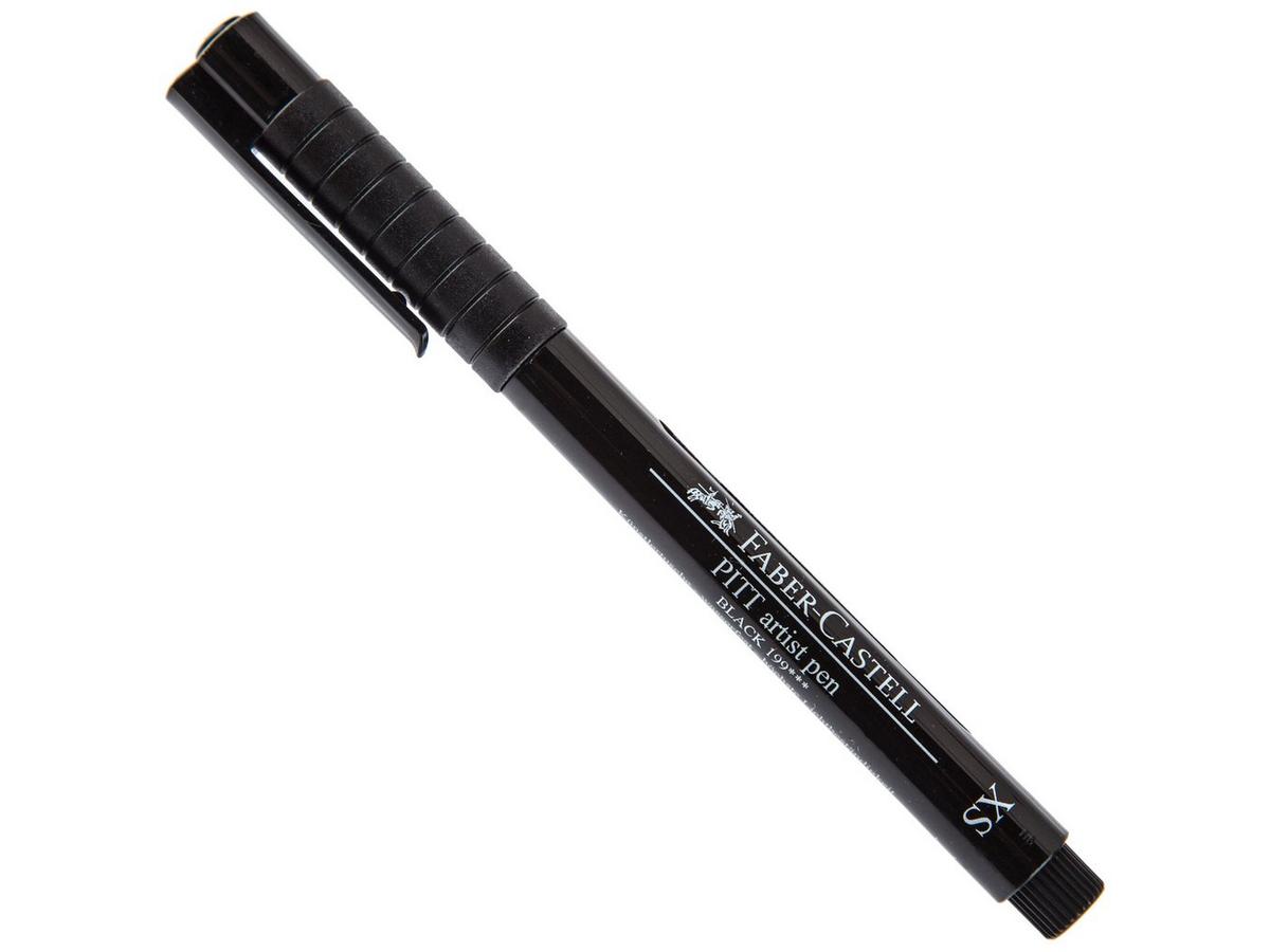 FABER-CASTELL 167154 - Ink Pen Pitt Artist Pen, Colour 199, Black, XXS