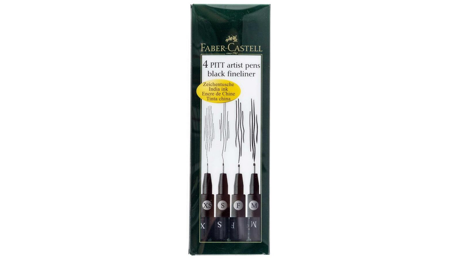 Faber-Castell PITT Matita Artista Monocromatica Nera – Base Olio, Durezza N. 4 Dura Per Disegno Dettaglio