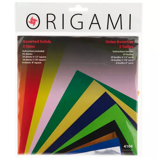 Yasutomo Fold 'Ems Origami Paper 55/Pkg Assorted Colors