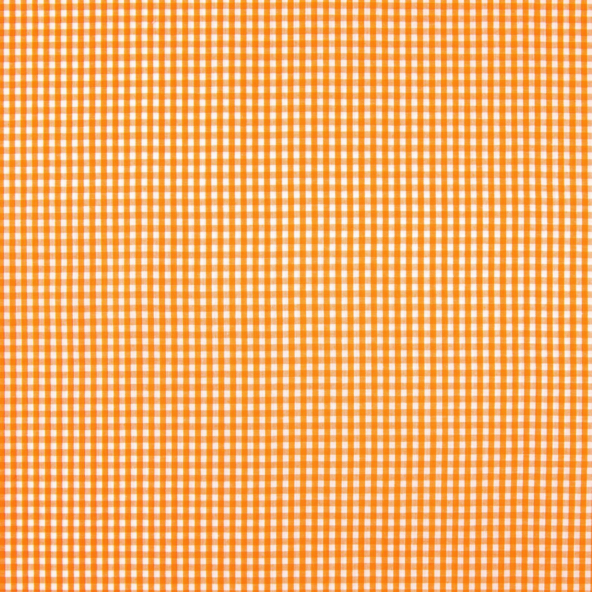 Fall Orange Gingham Cross Stitch Fabric