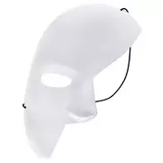 White Phantom Half Mask