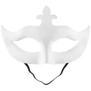 White Designer Half Mask