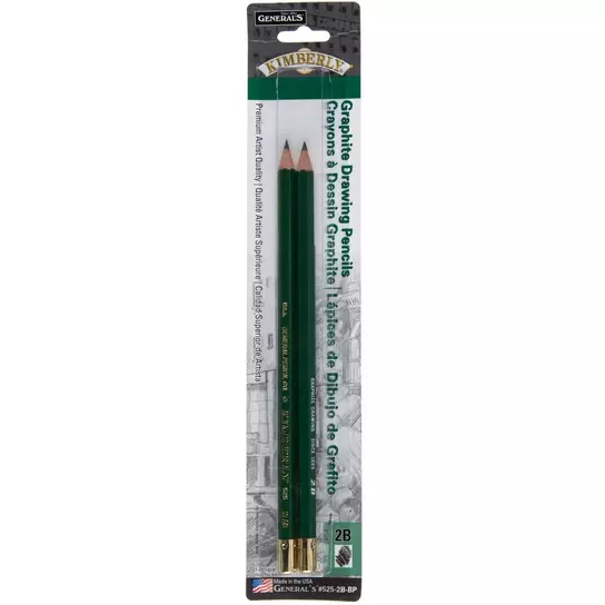 2B Kimberly Graphite Drawing Pencils - 2 Piece Set