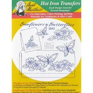 Wildflowers & Stems Embroidery Iron-On Transfers, Hobby Lobby