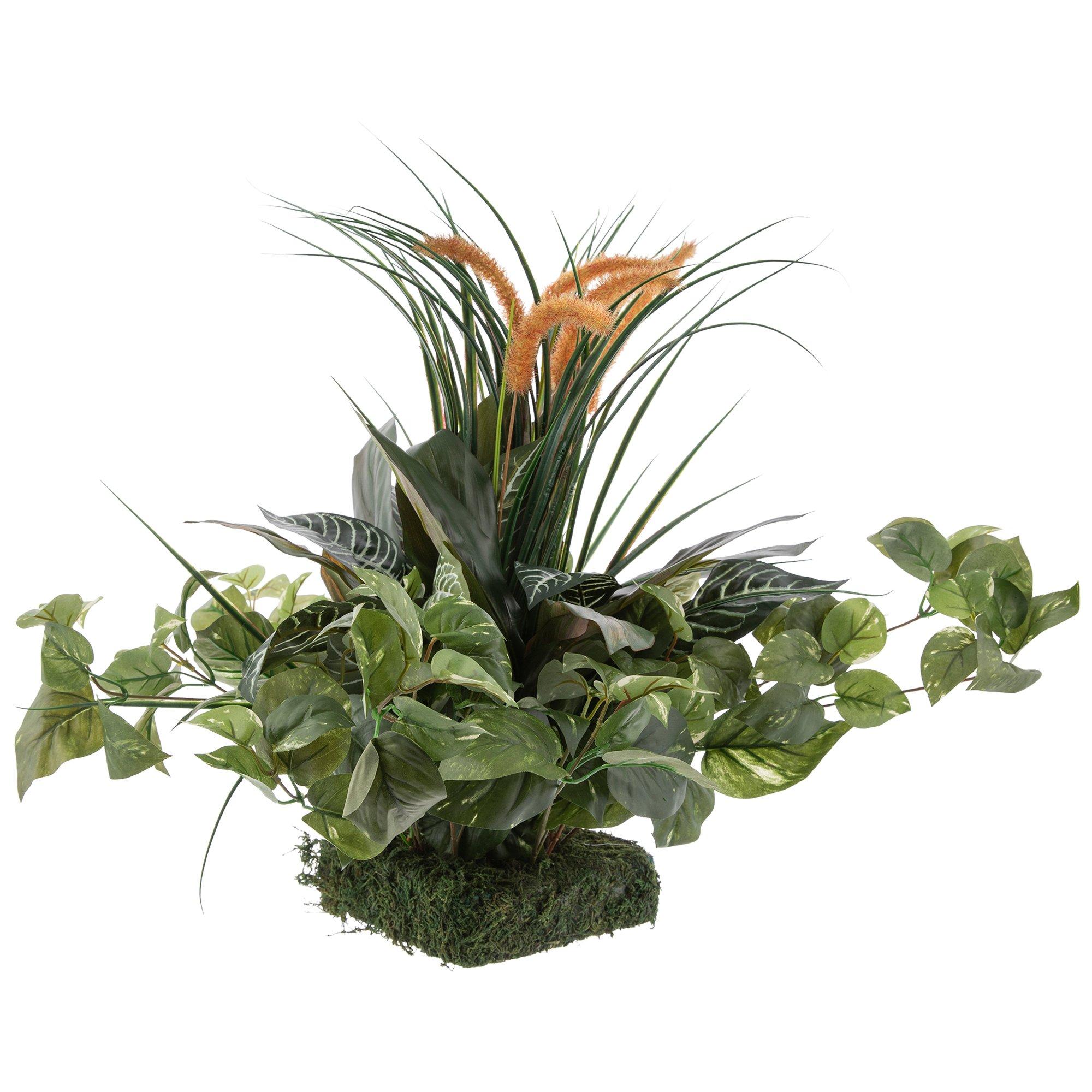 Mixed Greenery & Cattails Topper | Hobby Lobby | 368076