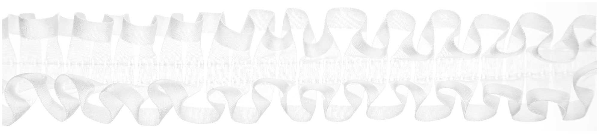 White Satin & Organza Double Box Pleat Trim Hobby Lobby 372144