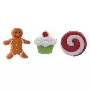 Christmas Sweets Shank Buttons