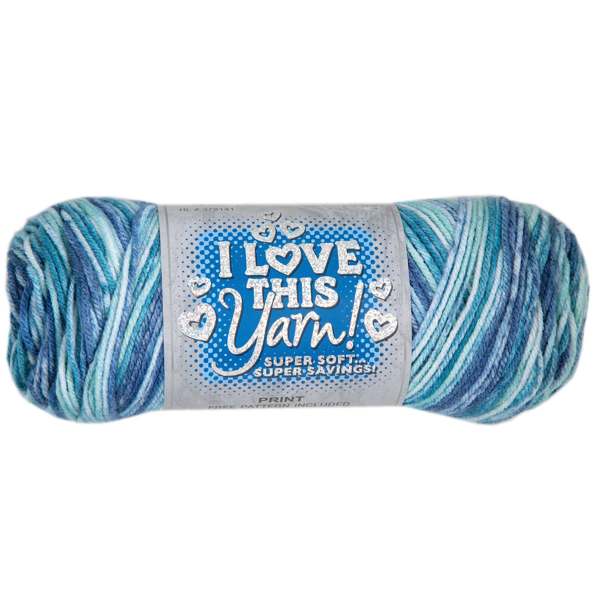 I Love This Cotton Yarn #68 Aqua 100% Cotton Hobby Lobby 180 Yards