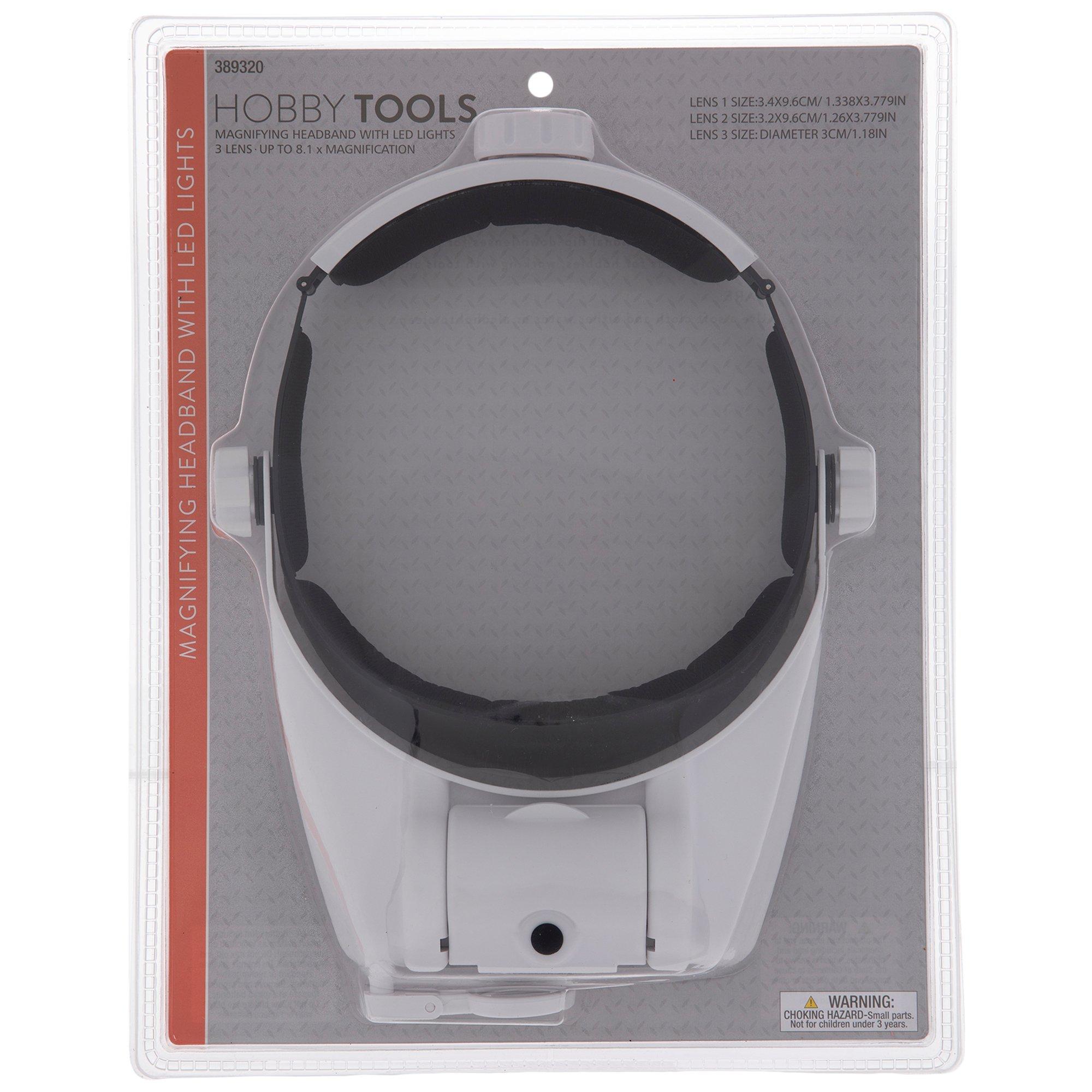 3 Lens 2 LED Headband Magnifier Magnifying Glasses pour Magnifiers