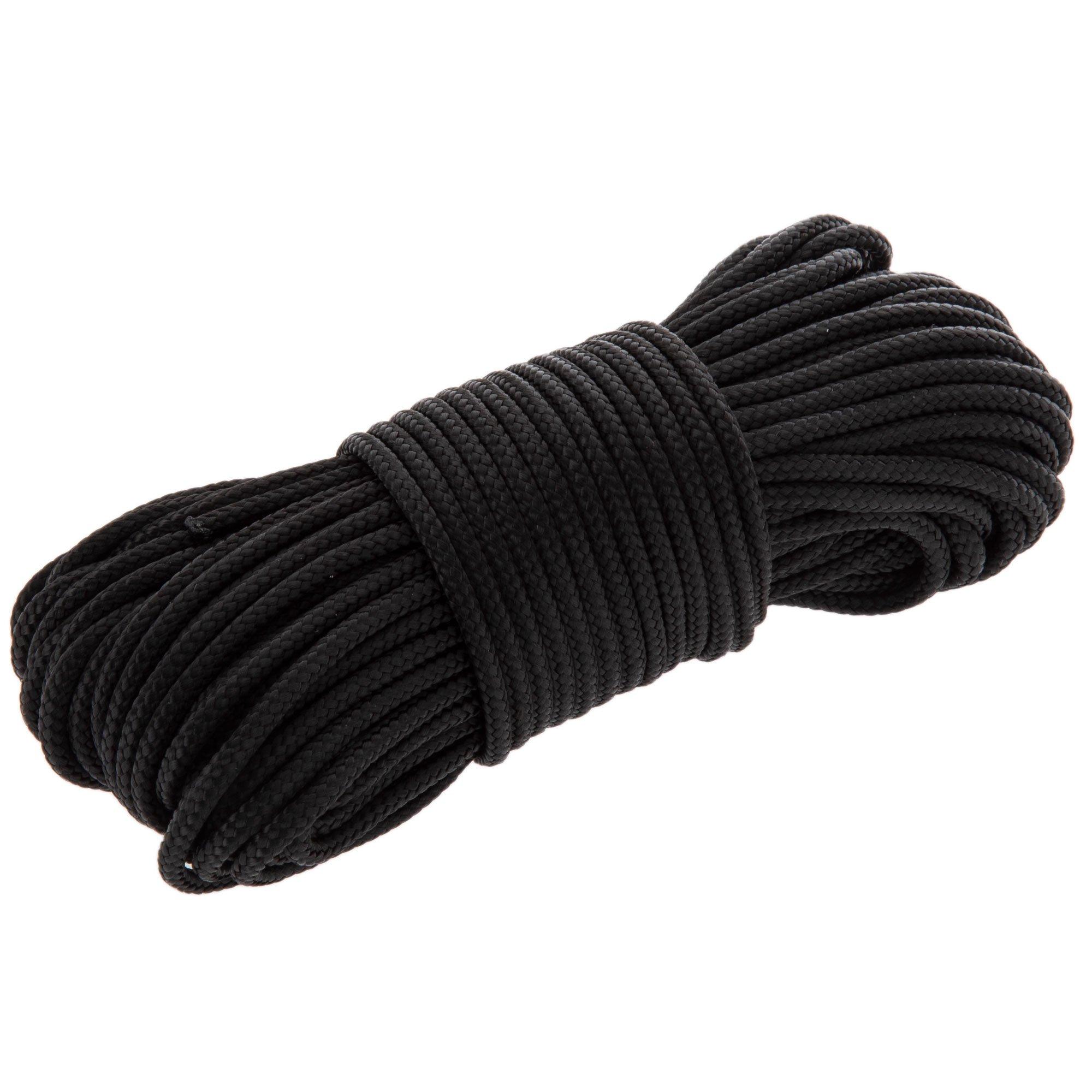 VGEBY Outdoor Paracord, 2mm Dia 1 Strand Core Multi Function Paracord for  Camping Climbing Tying Rope (Black-31m) 2Mm Paracord 220 Paracord Small