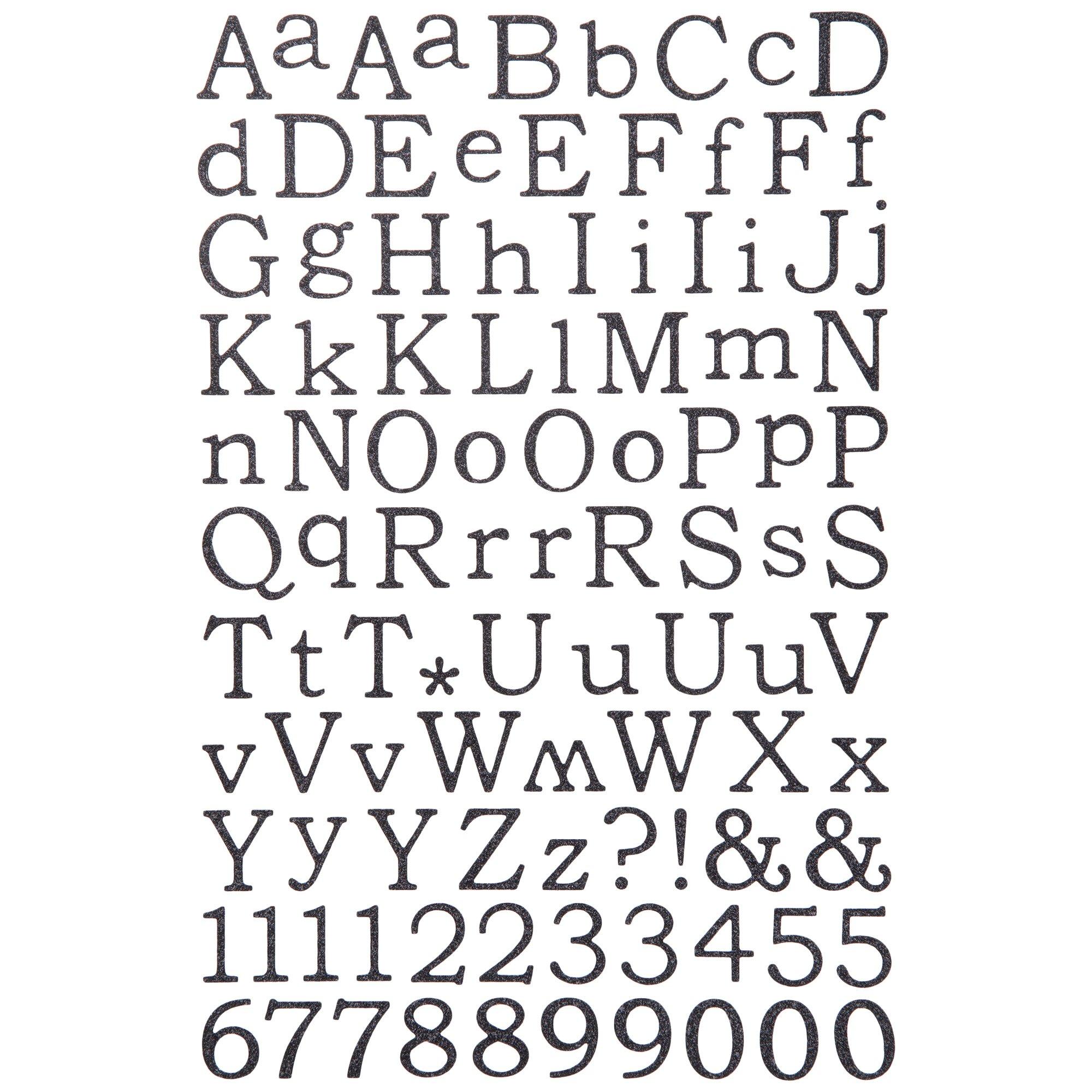 Glitter Alphabet Stickers Hobby Lobby 392043