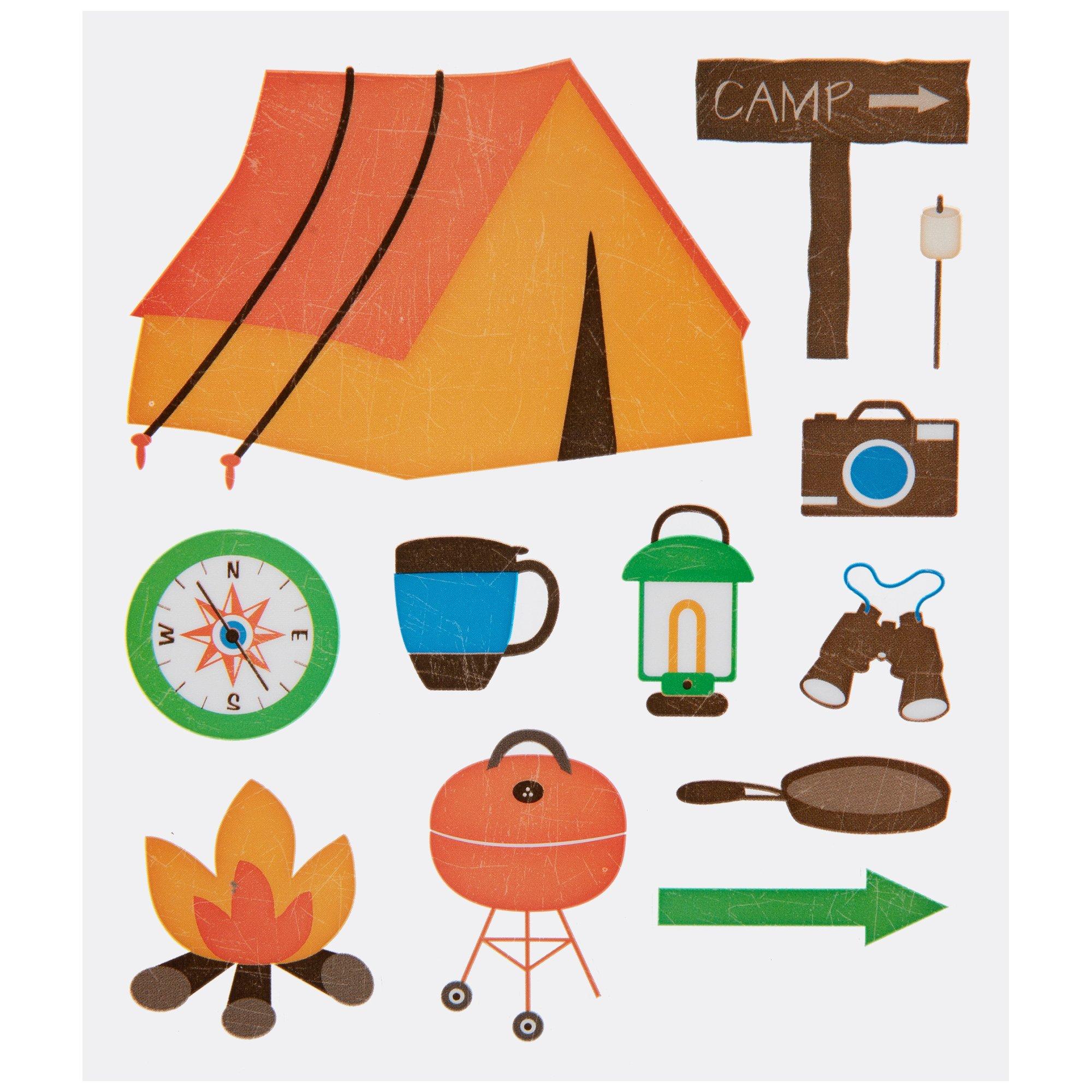 6 Pièces Décorations Personnalisées Stickers Stickers Pour Camping