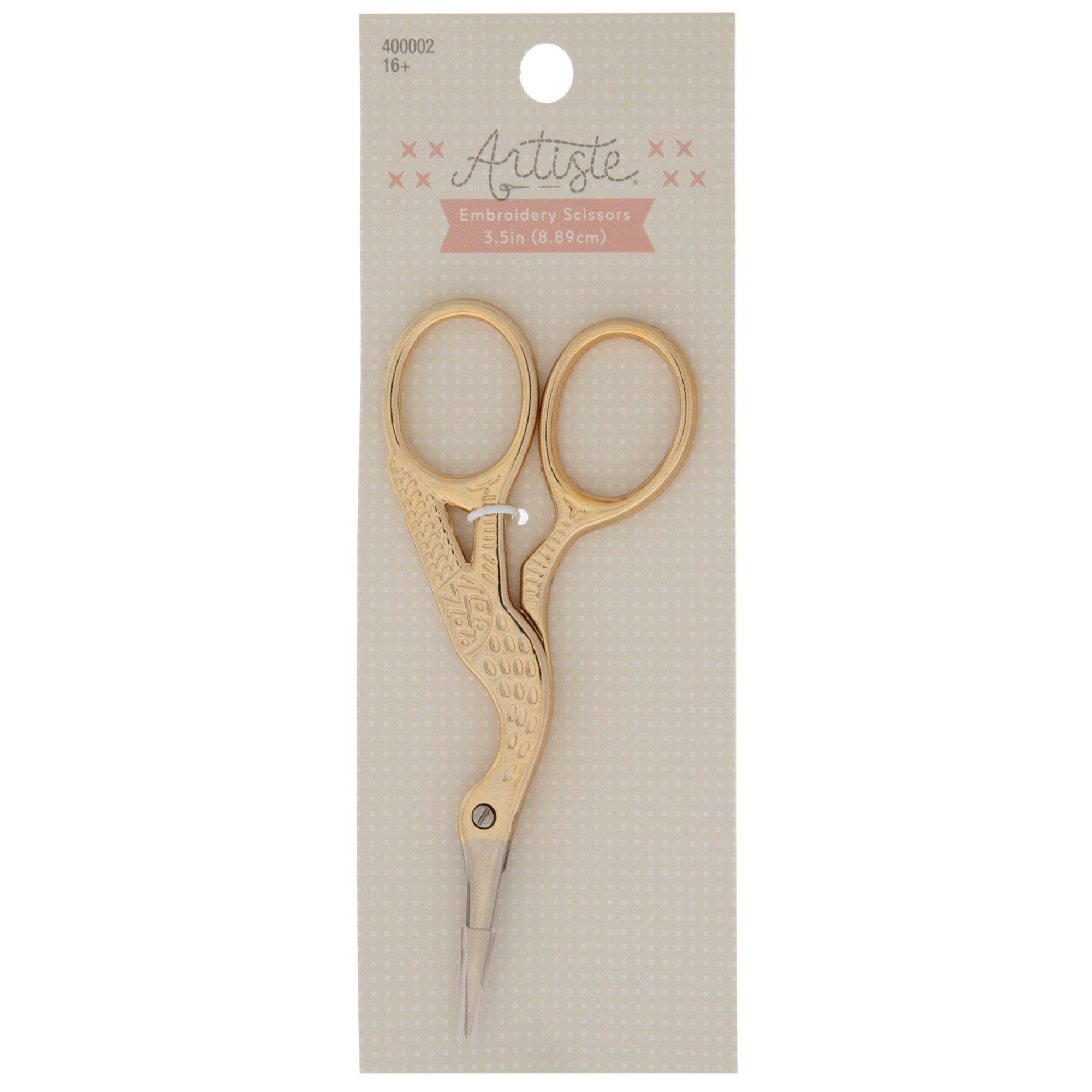 Singer Forged Stork Embroidery Scissors 4.5 Gold