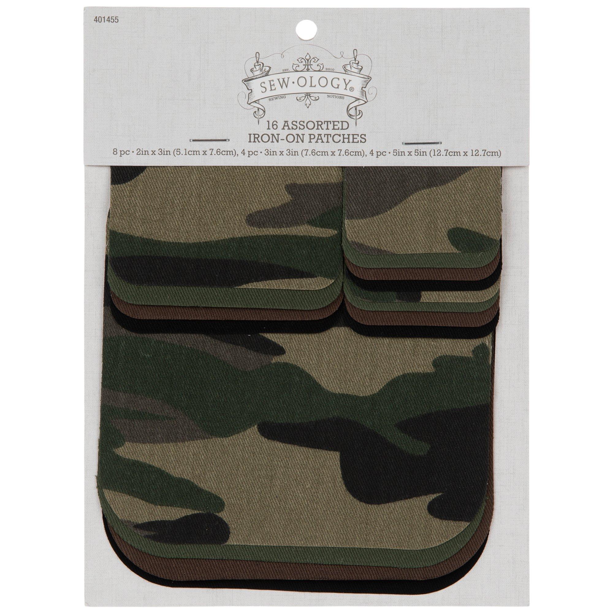 Iron-On Clothing Labels: Camo Iron-On Labels