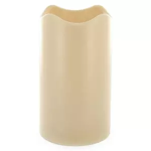 Ivory Outdoor LED Pillar Candle