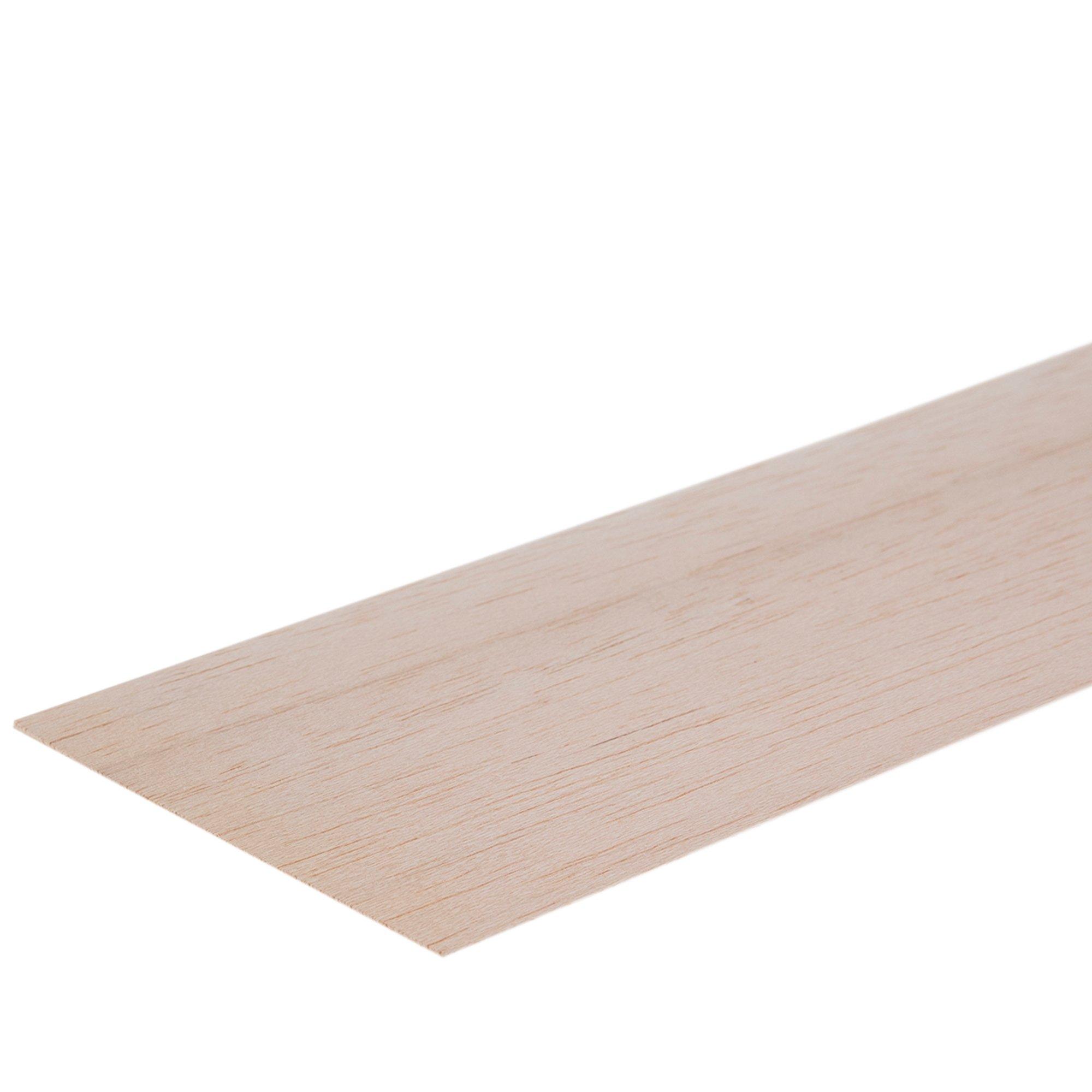 Midwest Products 6303 Balsa Wood 3/32 x 3 x 36 inch - Quantity of 10 Pieces