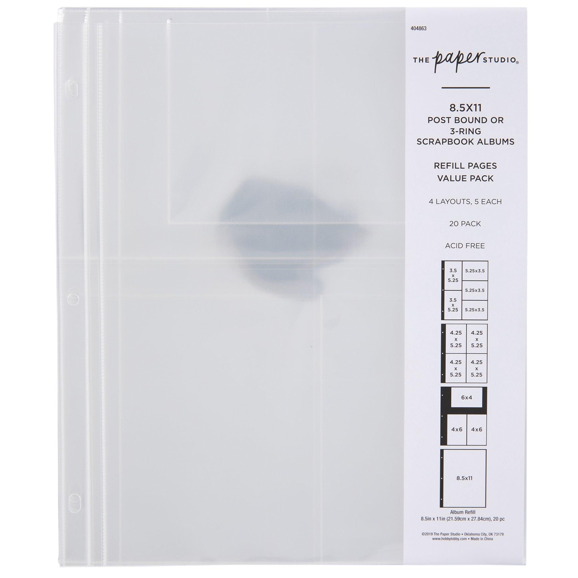 Album Refill Pages 8 1/2" x 11" Hobby Lobby 404863